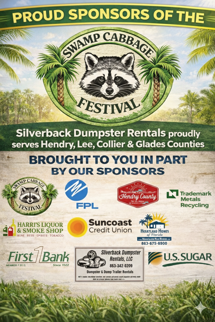 Silverback Dumpster Rentals sponsoring the Swamp Cabbage Festival