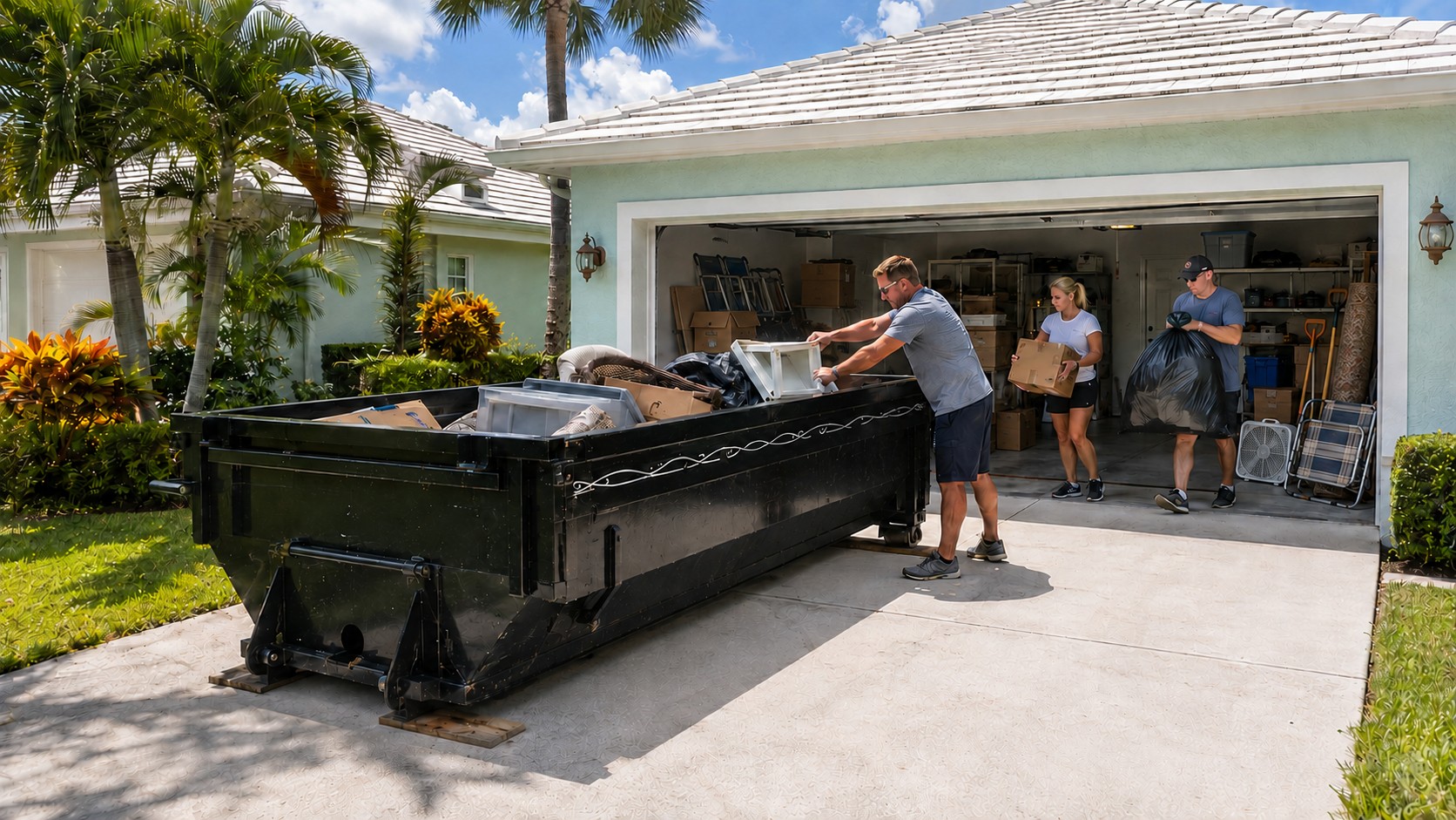 Garage & Home Cleanout Dumpsters in Bonita Springs: What Size Do You Need?